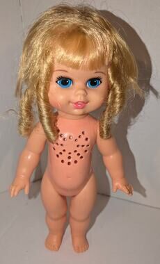 Vintage 1967 Mattel Little Bo Peep Doll 10" Doesnt Talk Mattel